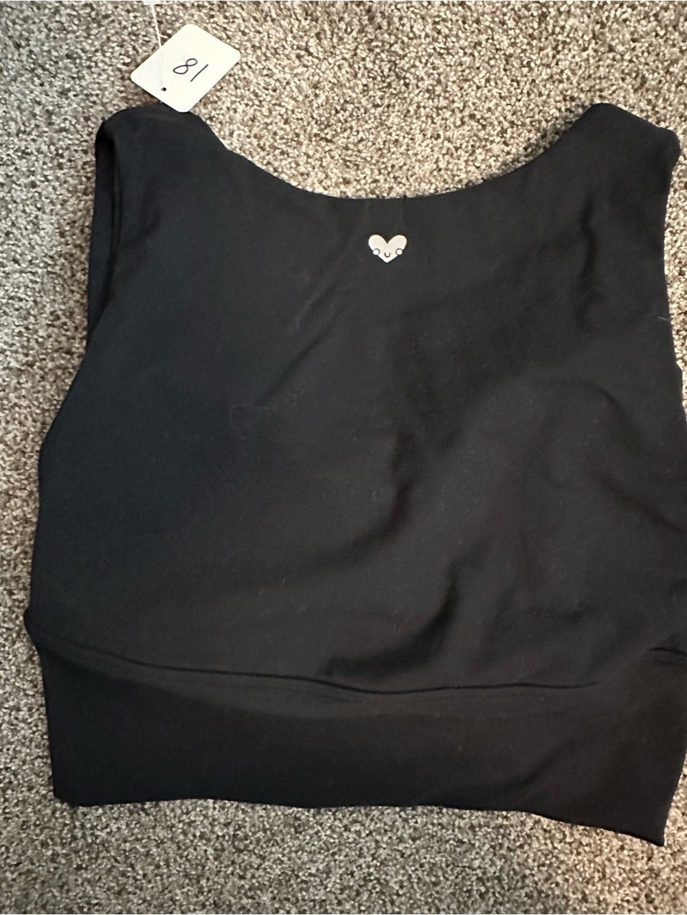 Cheeky Cherry Black Seamless Shapewear Tank Top Medium V Neck Compression Sports - Picture 2 of 4